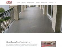 Tablet Screenshot of epoxyfloorsystems.com